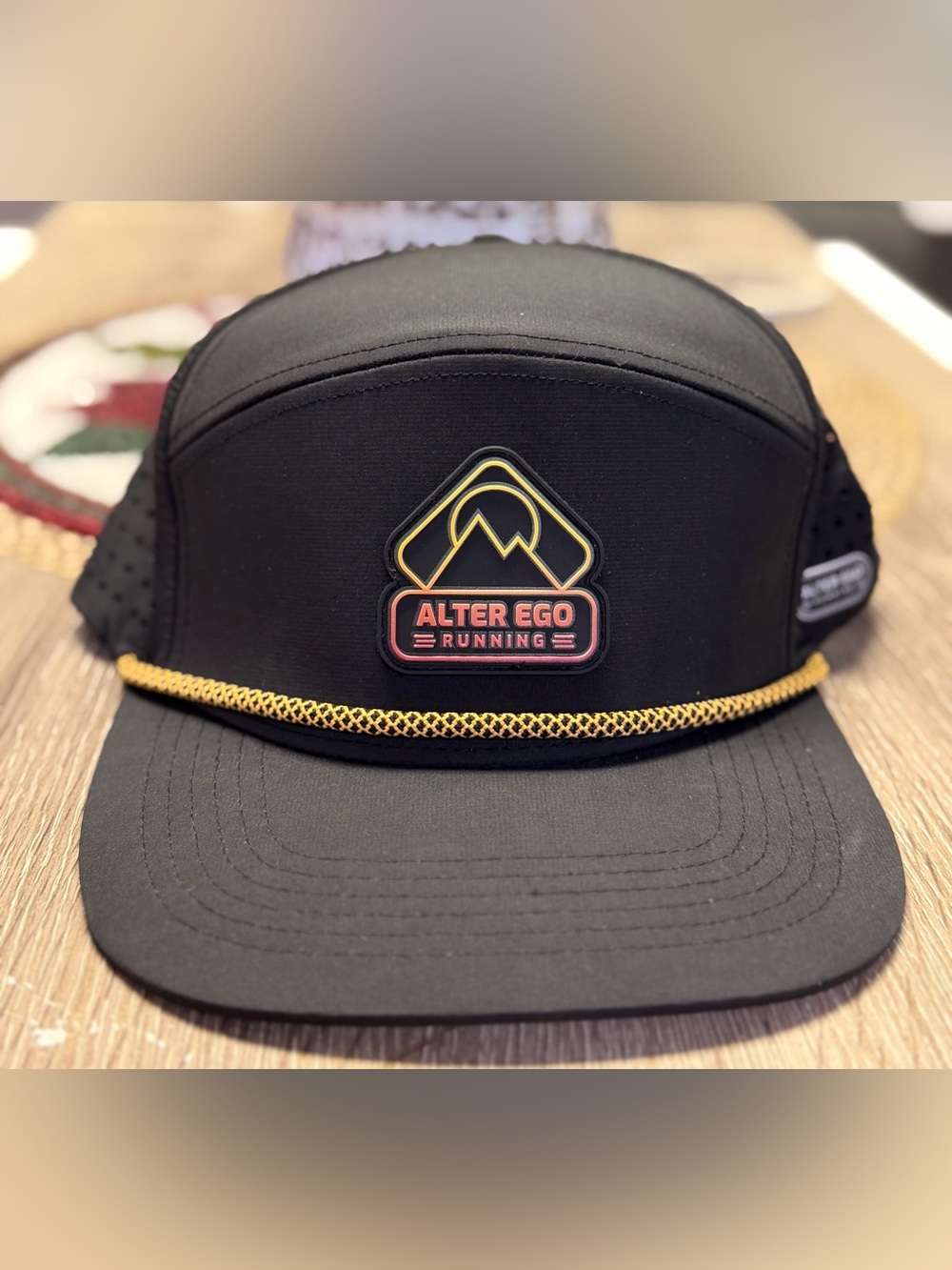 Alter Ego Running Drifter Splash Performance Hat Standard Fit Black Cap
